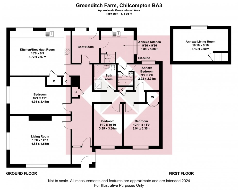 Floorplan for Chilcompton, Radstock, Somerset