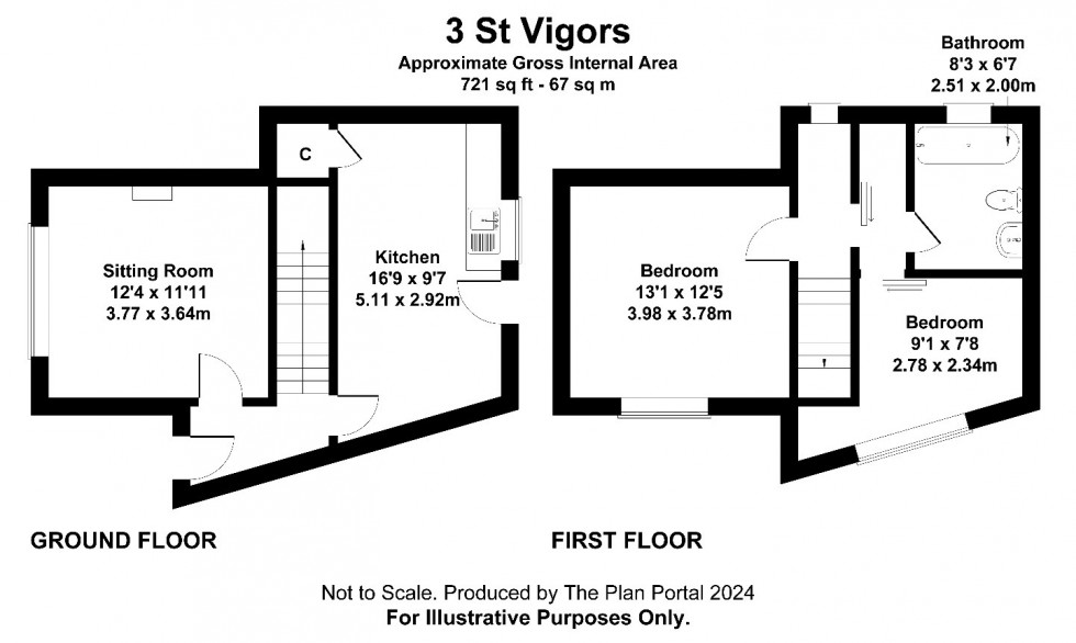 Floorplan for Stratton-on-the-Fosse, Radstock, Somerset