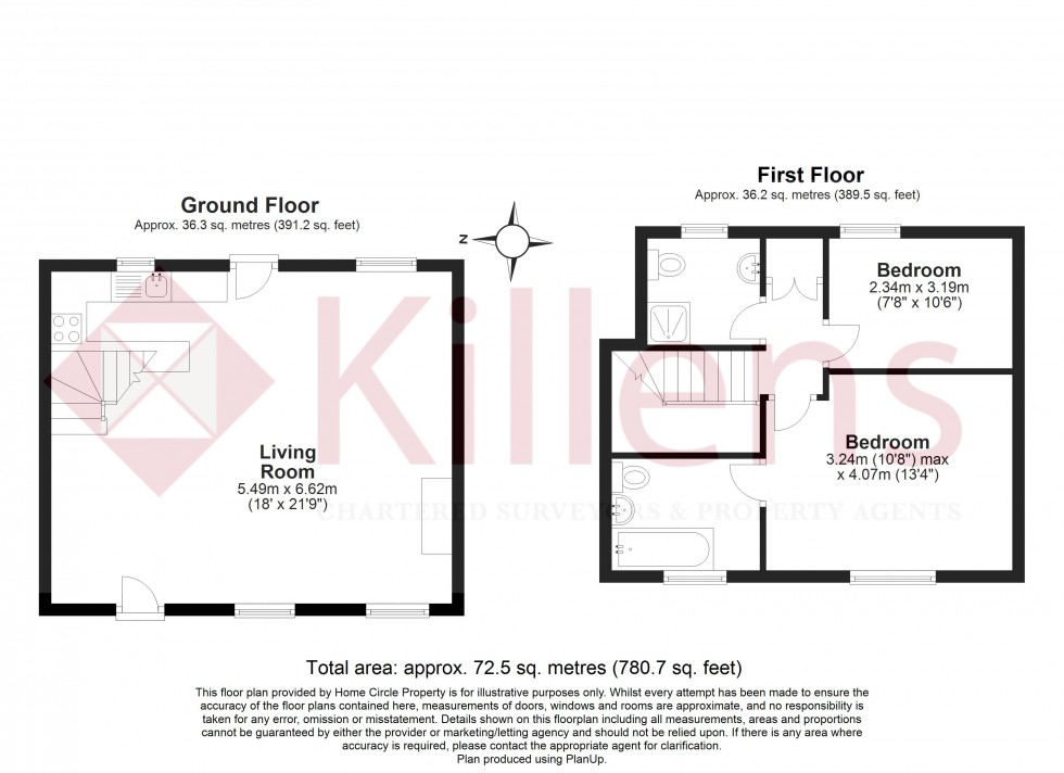 Floorplan for Chew Magna, Bristol, Bath And North East Somerset