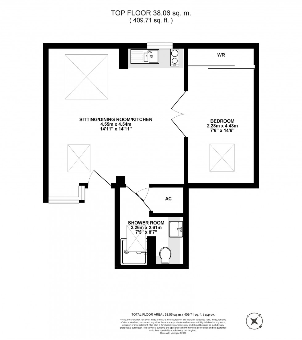 Floorplan for Bishop Sutton, Bristol, Bath And North East Somerset