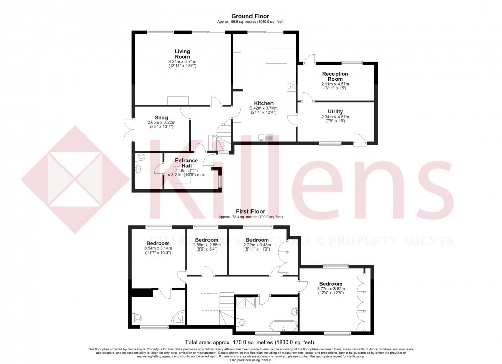 Floorplan for Temple Cloud, Bristol, Somerset