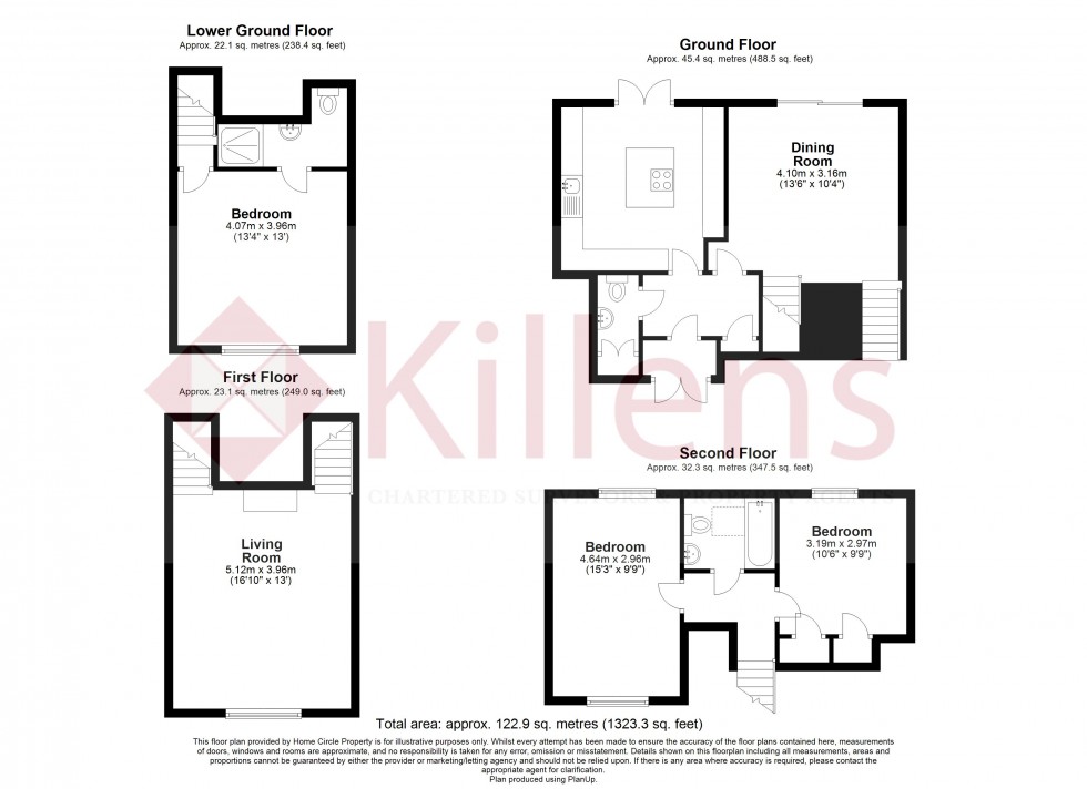 Floorplan for Temple Cloud, Bristol, Somerset