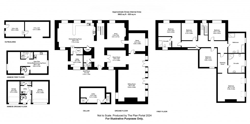 Floorplan for Chew Magna, Bristol, Somerset