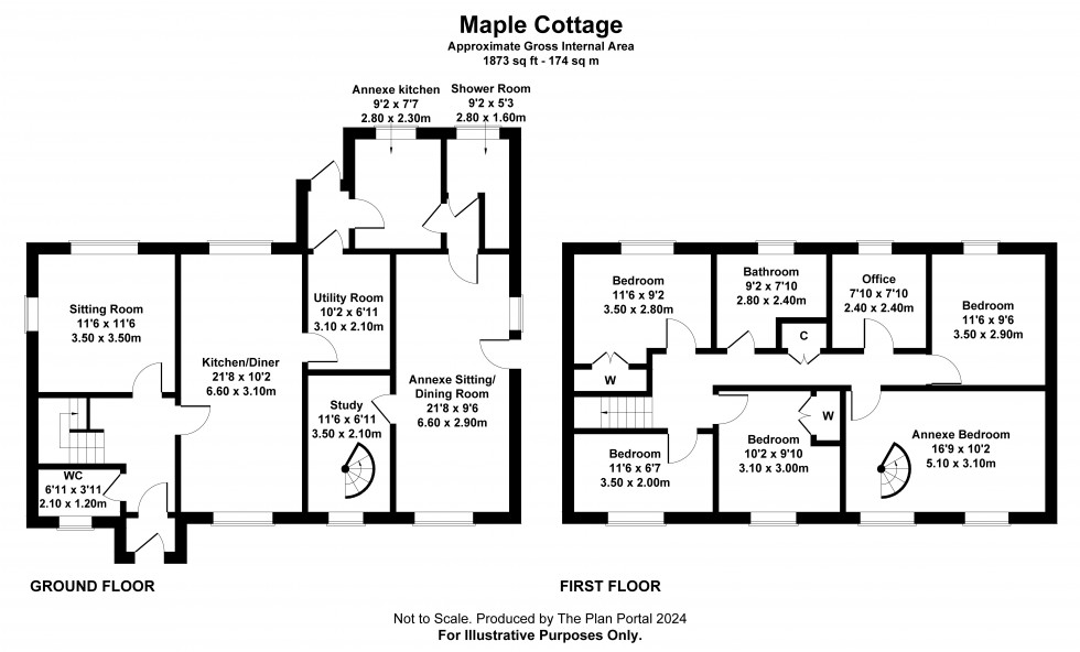 Floorplan for Farrington Gurney, Bristol, Somerset