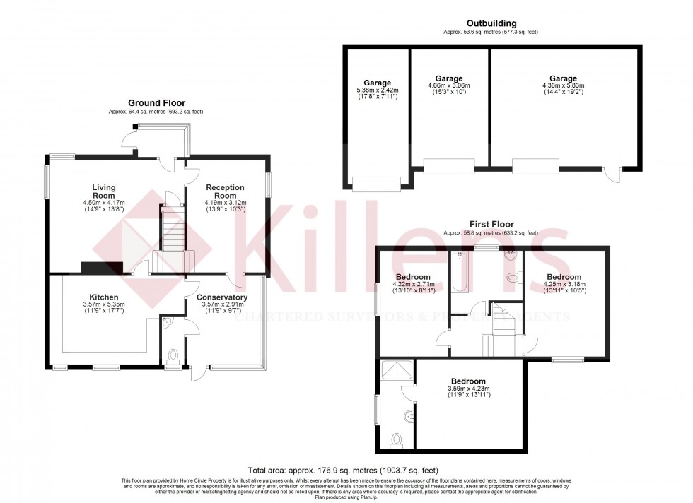 Floorplan for East Harptree, Bristol, Somerset