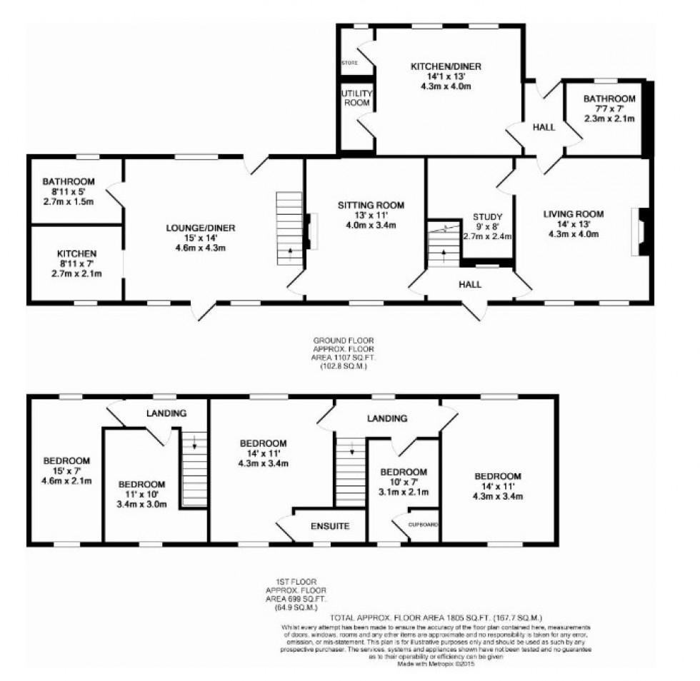 Floorplan for Bishop Sutton, Bristol, Somerset