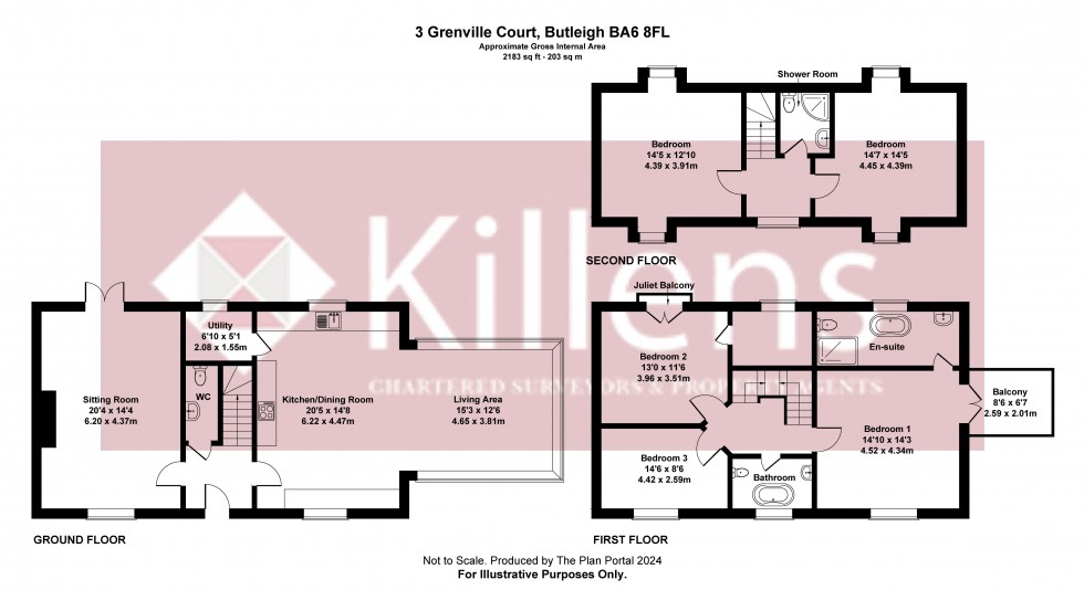 Floorplan for Butleigh, Glastonbury