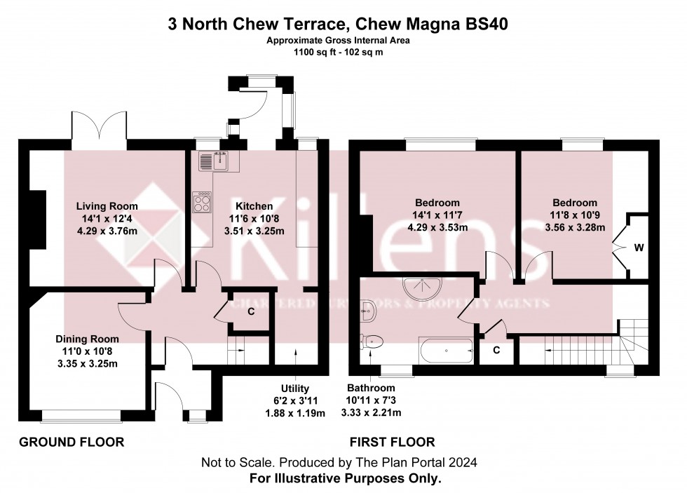 Floorplan for Chew Magna, Bristol, Somerset