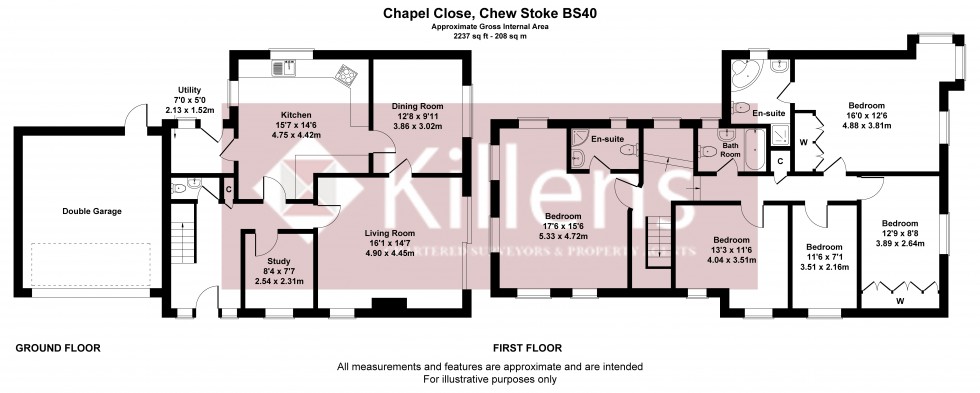 Floorplan for Chew Stoke, Bristol, Somerset