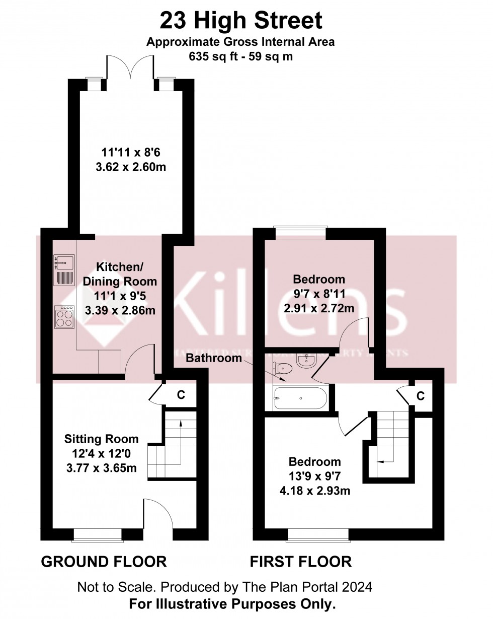 Floorplan for Chew Magna, Bristol, Somerset