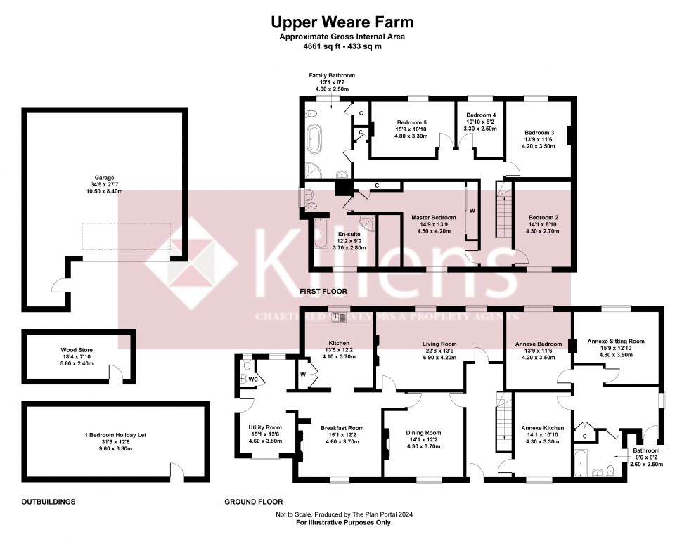 Floorplan for Weare, Axbridge, Somerset