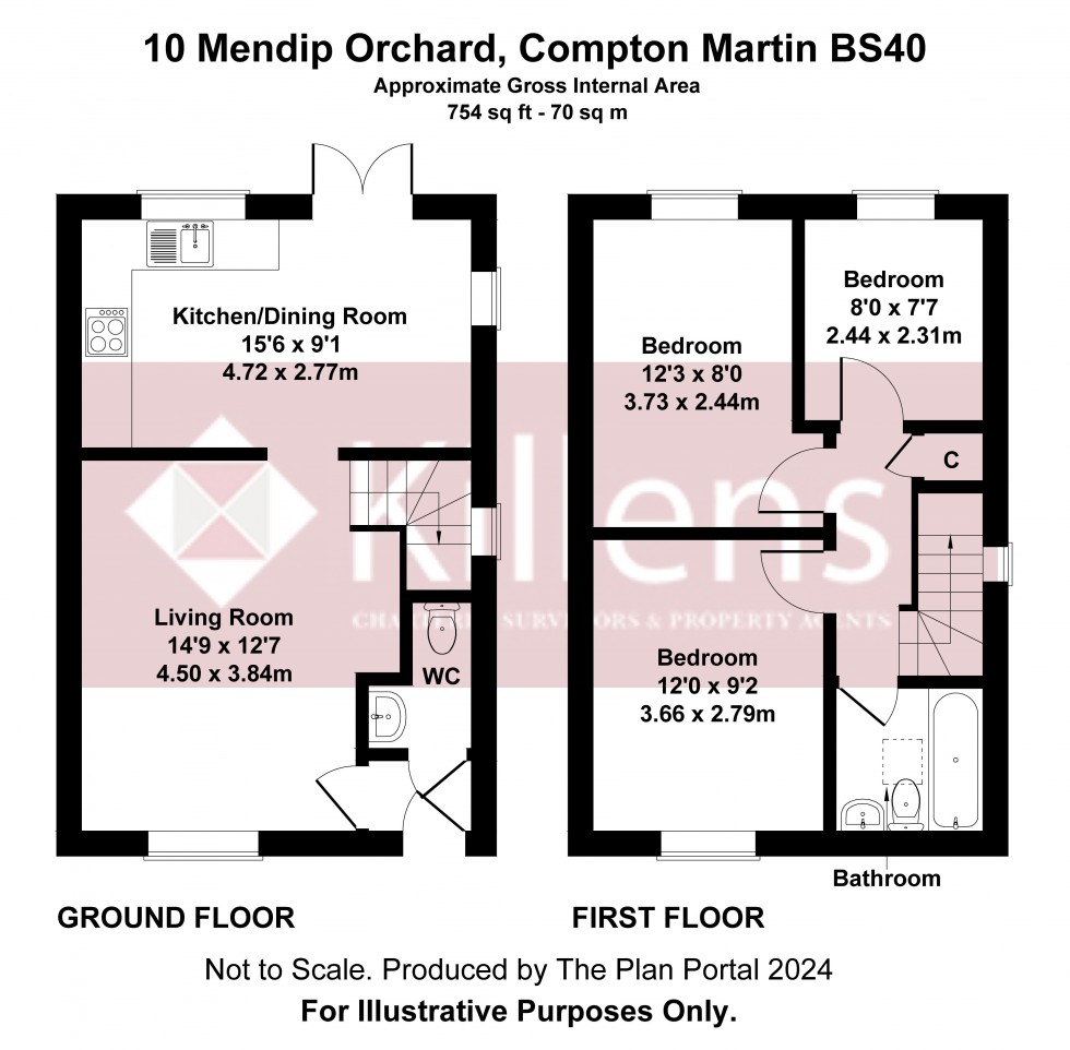 Floorplan for Compton Martin, Bristol, Somerset