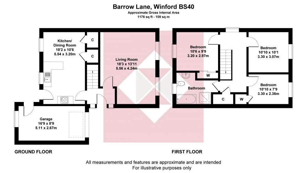 Floorplan for Winford, Bristol, Somerset