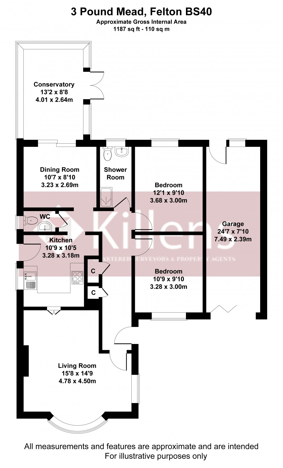 Floorplan for Felton, Bristol, Somerset