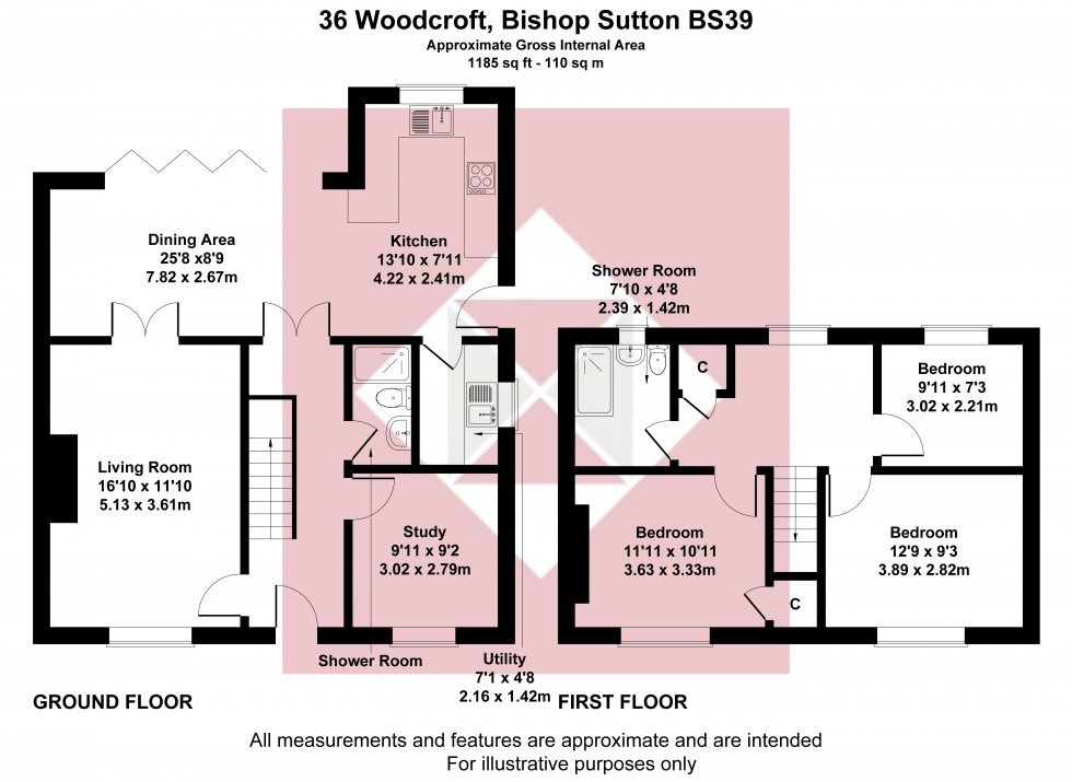 Floorplan for Bishop Sutton, Bristol, Somerset