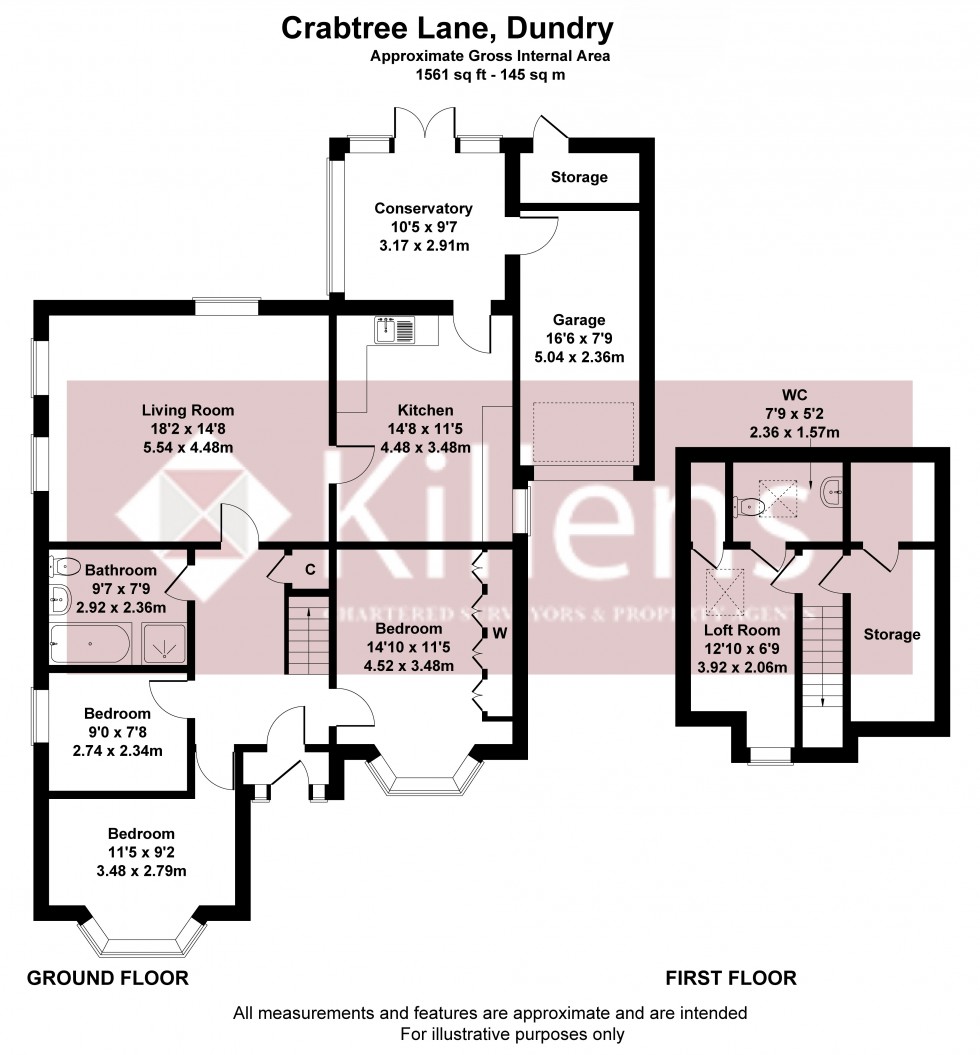 Floorplan for Dundry, Bristol, Somerset