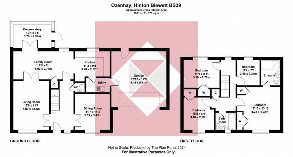 Floorplan for Hinton Blewett, Bristol, Somerset