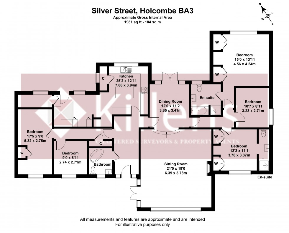 Floorplan for Holcombe, Radstock, Somerset