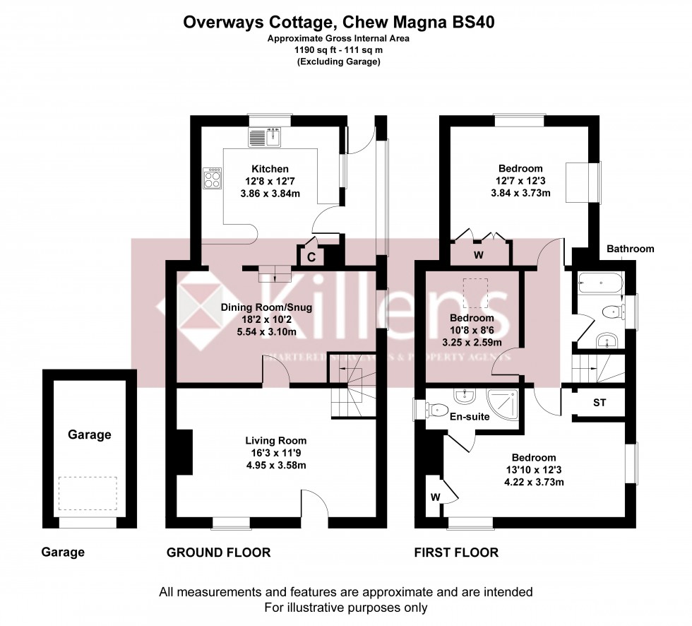 Floorplan for Chew Magna, Bristol, Somerset