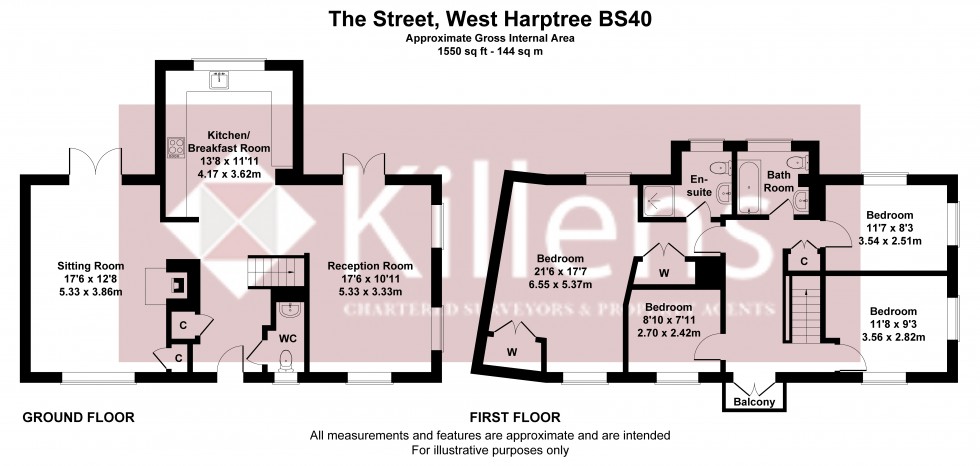 Floorplan for West Harptree, Bristol, Somerset