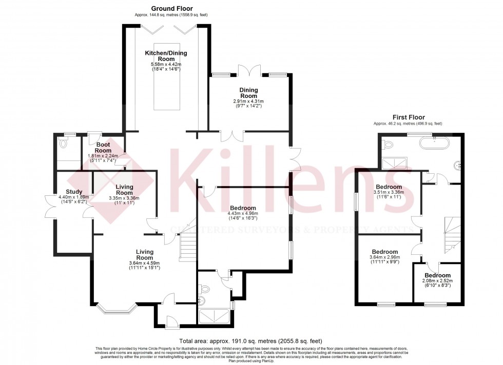 Floorplan for Holcombe, Radstock, Somerset