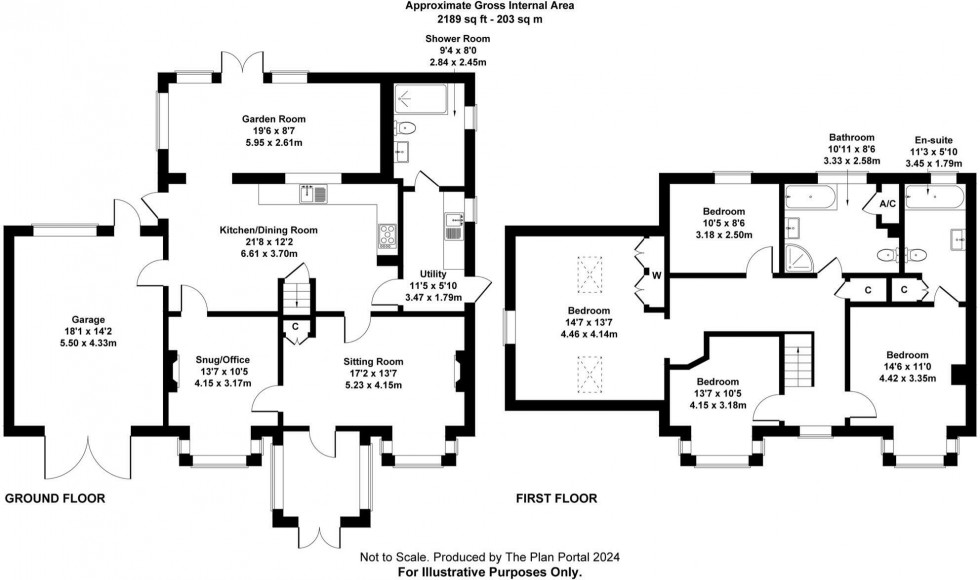 Floorplan for Oakhill, Radstock, Somerset