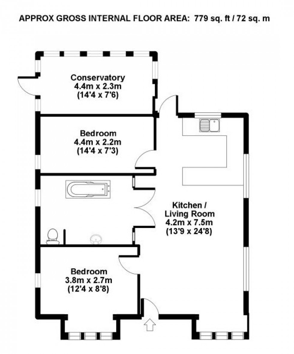 Floorplan for Bishop Sutton, Bristol, Somerset