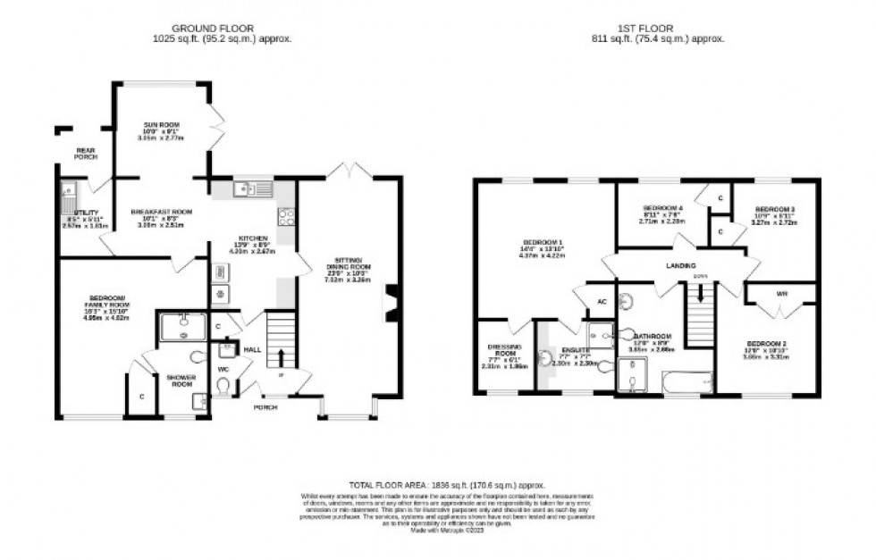 Floorplan for Chilcompton, Radstock, Somerset