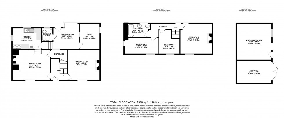 Floorplan for Oakhill, Radstock, Somerset