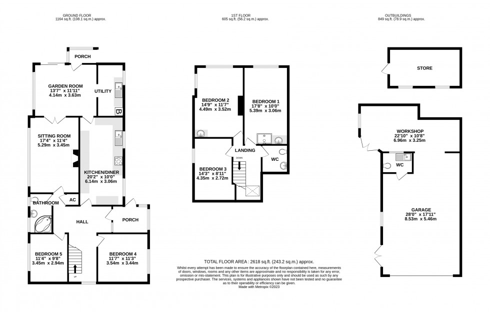 Floorplan for Frome, Somerset