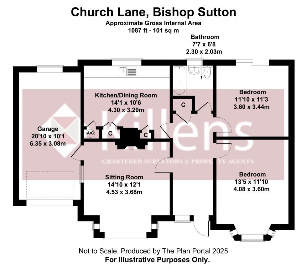 Floorplan for Bishop Sutton, Bristol, Somerset