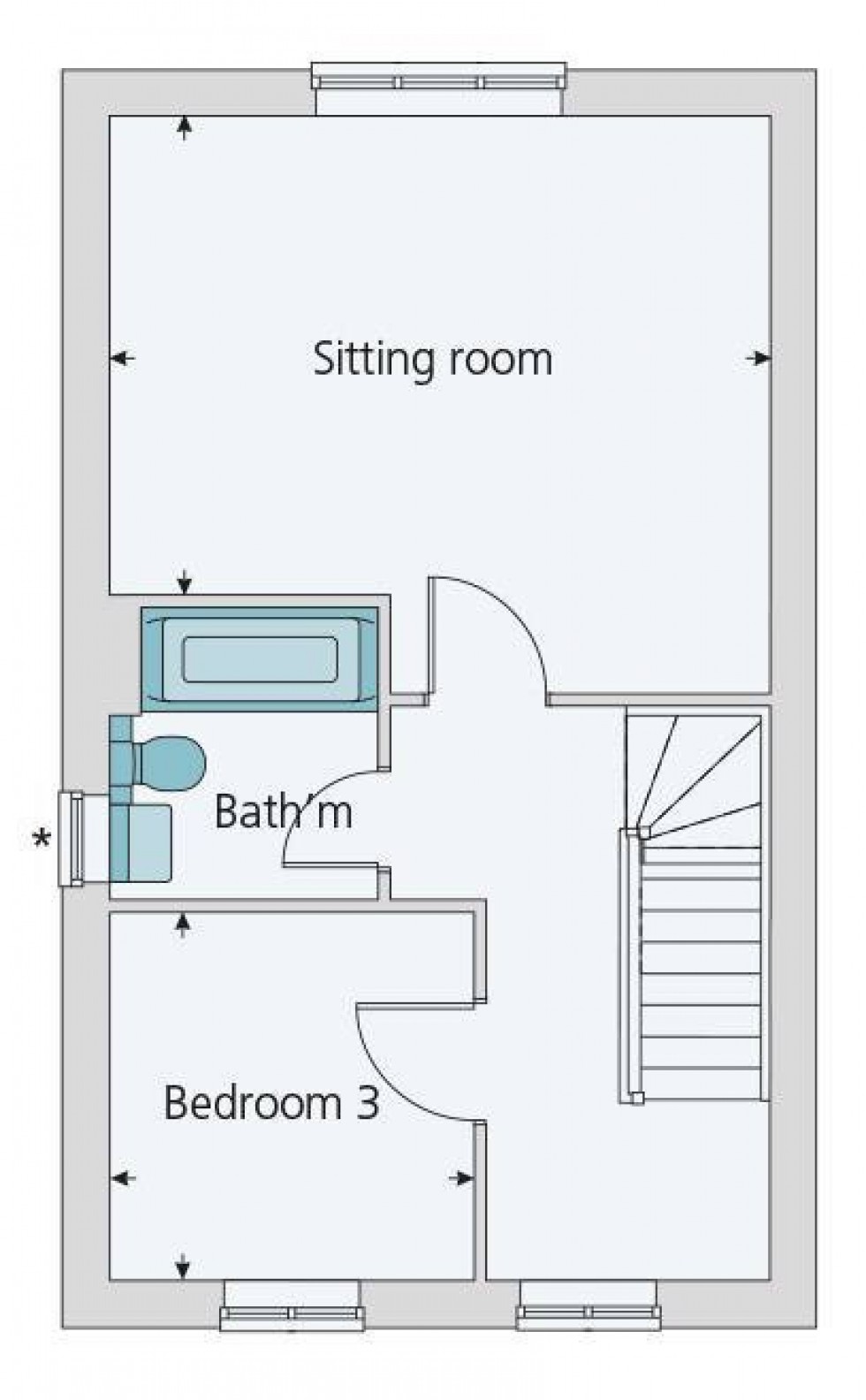 Floorplan for Priory Fields, Wells