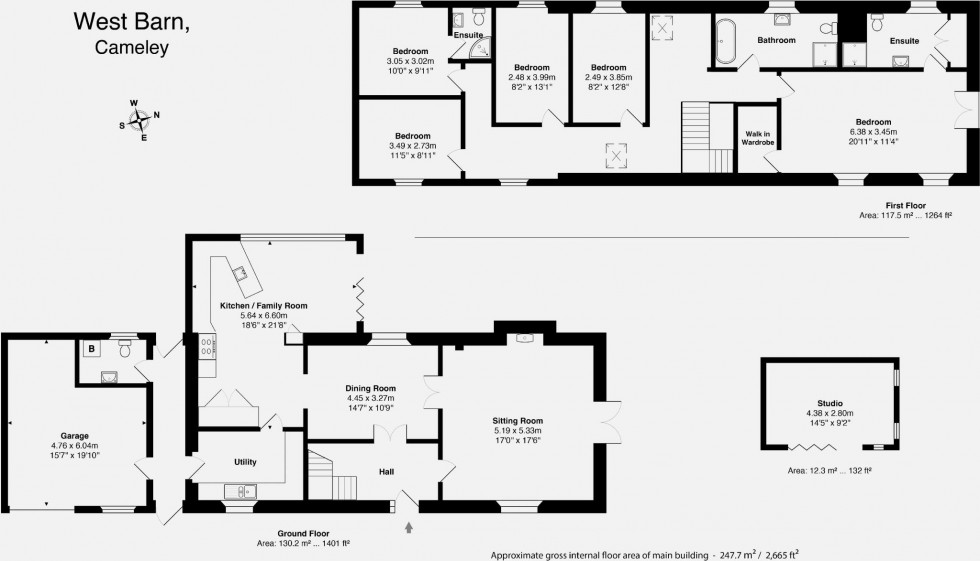 Floorplan for Temple Cloud, Bristol, Somerset