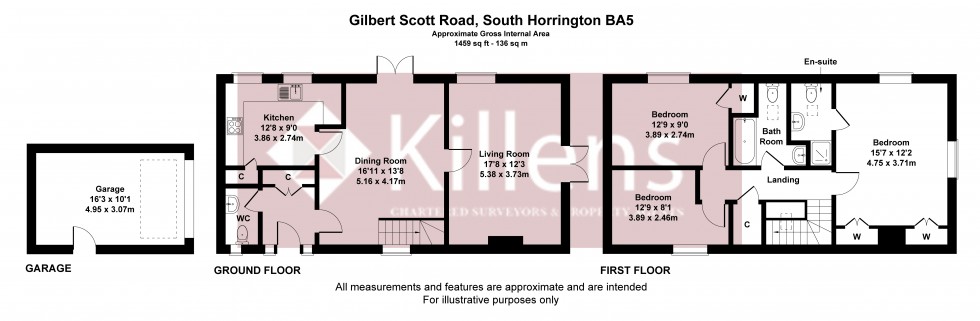 Floorplan for South Horrington Village, Wells, Somerset