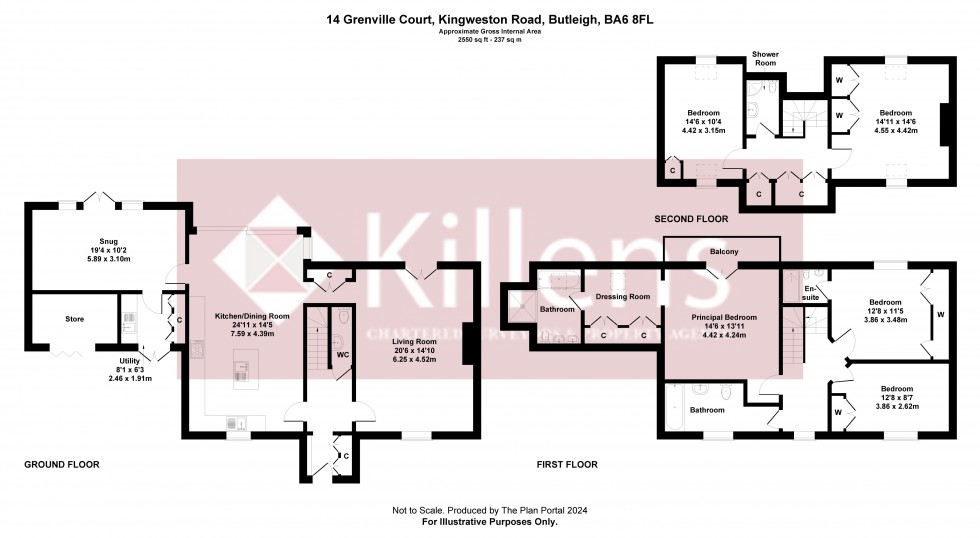 Floorplan for Butleigh, Glastonbury