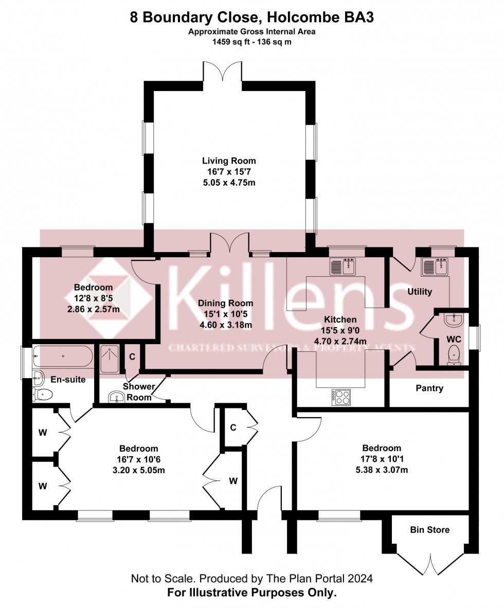 Floorplan for Holcombe, Radstock, Somerset