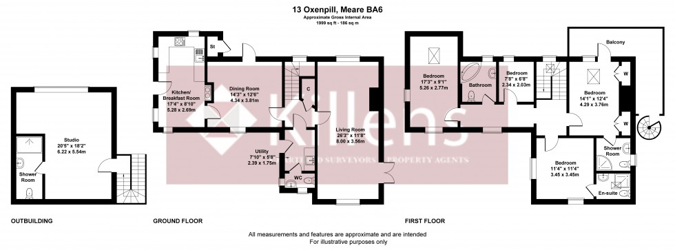 Floorplan for Meare, Glastonbury, Somerset