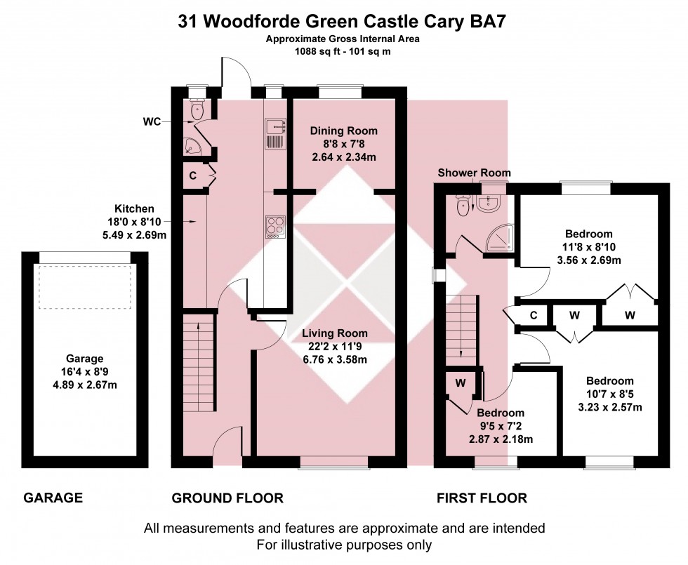 Floorplan for Castle Cary, Somerset