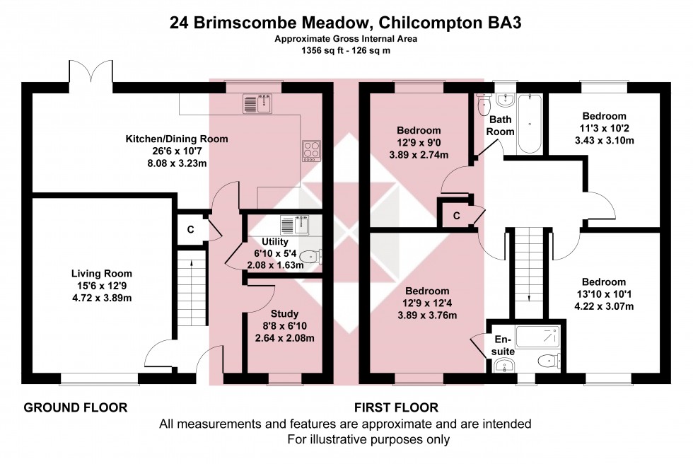 Floorplan for Chilcompton, Radstock, Somerset