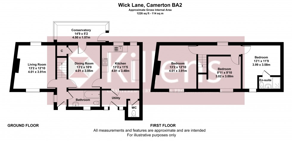 Floorplan for Camerton, Bath, Bath And North East Somerset