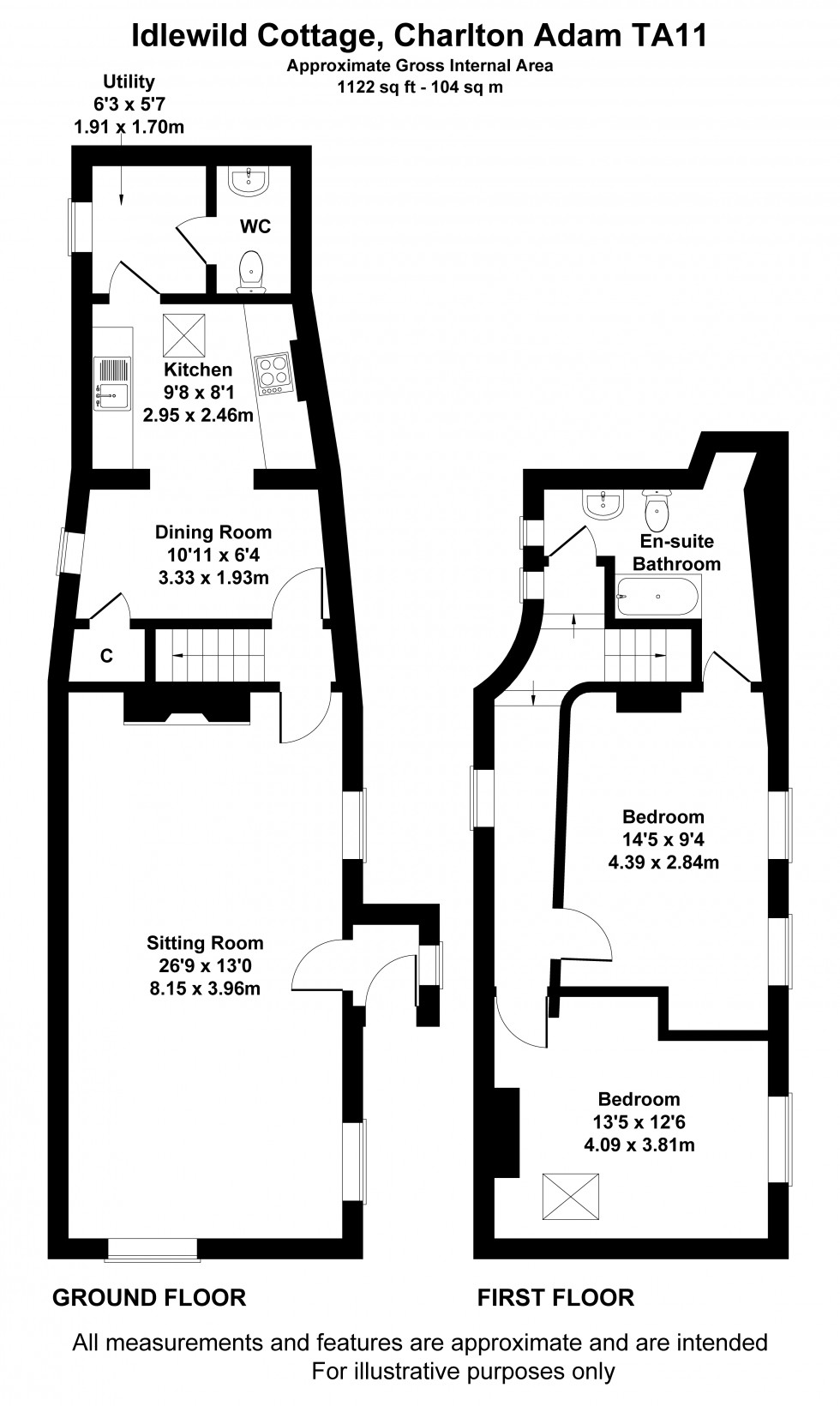 Floorplan for Charlton Adam, Somerton, Somerset